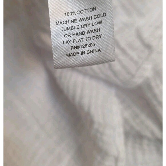 Joie 3X White Crinkle Gauze Boho Flutter Sleeve Peasant Top Blouse Plus Size - Picture 11 of 11